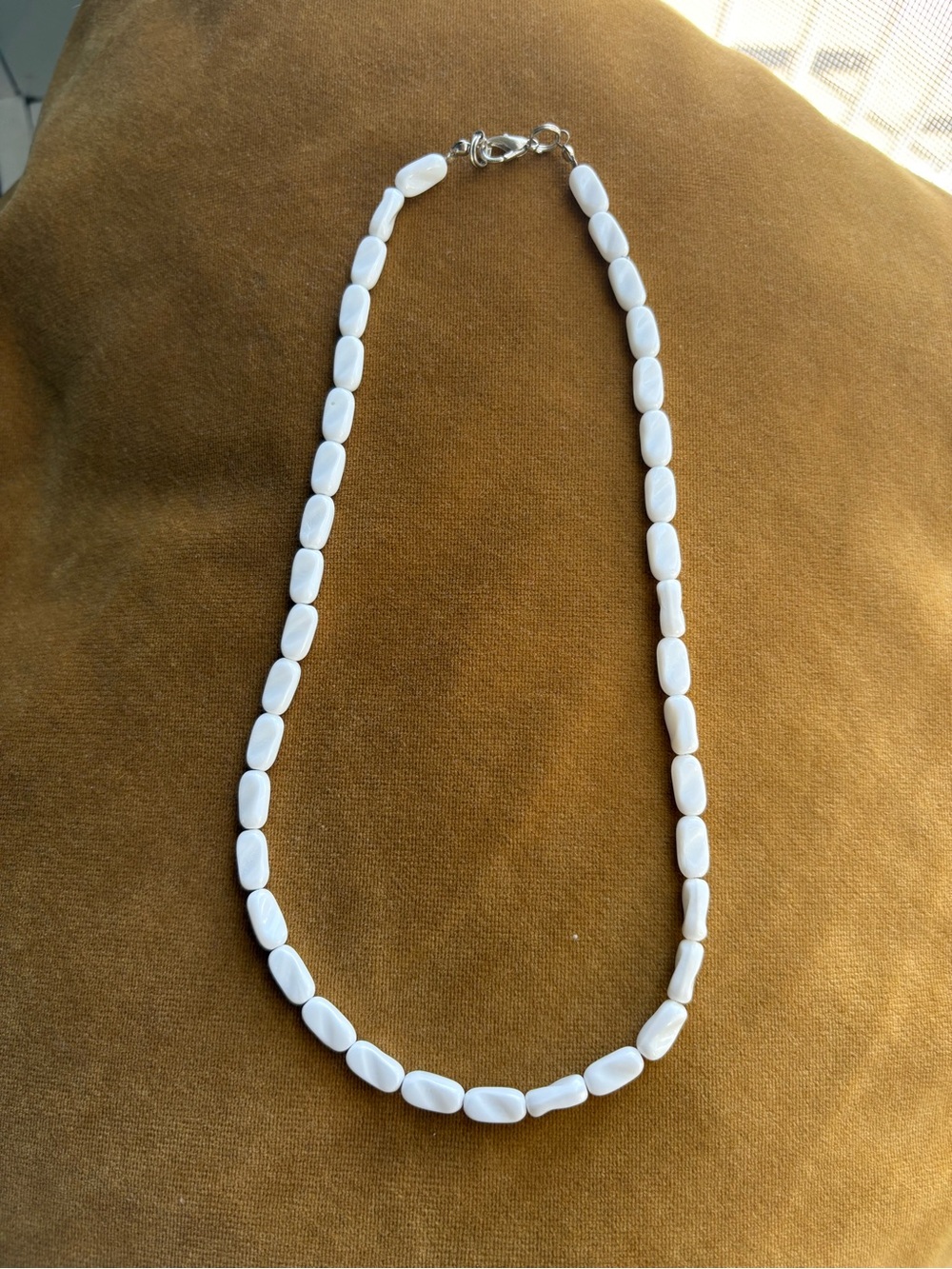 White Bead Necklace - Women Jewelry